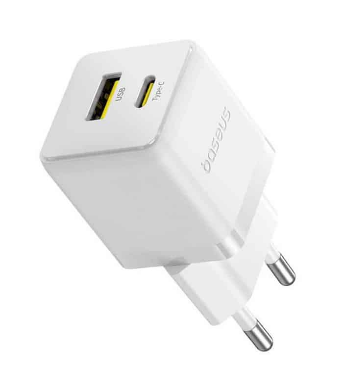 Baseus Φορτιστής με Θύρα USB-A και Θύρα USB-C 20W Power Delivery / Quick Charge 3.0 - Image 1