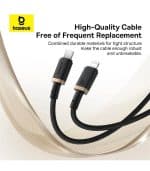 Baseus Dura Series USB-C to Lightning Cable 20W Μαύρο - Image 5