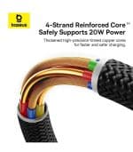 Baseus Dura Series USB-C to Lightning Cable 20W Μαύρο - Image 9