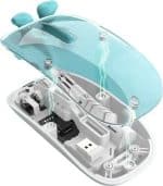 AOAS W08 Ασύρματο Bluetooth Ποντίκι Transparent - Image 3