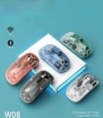 AOAS W08 Ασύρματο Bluetooth Ποντίκι Transparent - Image 4