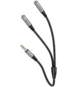 Καλώδιο / Αντάπτορας Ήχου Hoco UPA21 2-in-1 Splitter 3.5mm Jack - Image 2