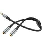Καλώδιο / Αντάπτορας Ήχου Hoco UPA21 2-in-1 Splitter 3.5mm Jack