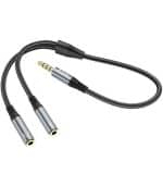 Καλώδιο / Αντάπτορας Ήχου Hoco UPA21 2-in-1 Splitter 3.5mm Jack - Image 3