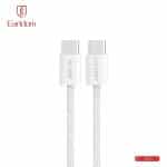 Καλώδιο Φόρτισης & Μεταφοράς Δεδομένων Earldom EC-202C-C Type-C σε Type-C Γρήγορης Φόρτισης (Με Δώρο Εργαλείο SIM)