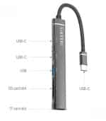 Hub / Αντάπτορας Earldom ET-HUB21 5 σε 1 USB-C (Type-C) Multiport - Image 2