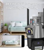 Jortan JT-9687 Ασύρματη Κάμερα Ασφαλείας IP Wi-Fi PTZ Εξωτερικού Χώρου Full HD - Image 5