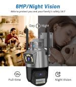 Jortan JT-9687 Ασύρματη Κάμερα Ασφαλείας IP Wi-Fi PTZ Εξωτερικού Χώρου Full HD - Image 6