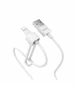 Καλώδιο Φόρτισης & Μεταφοράς Δεδομένων Hoco X31 USB σε Lightning με Βάση 1m Άσπρο