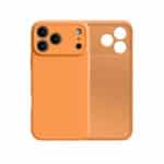 Ματ Μαλακή Θήκη Σιλικόνης για iPhone 17 Pro Max - Πορτοκαλί (Soft Matte Case)