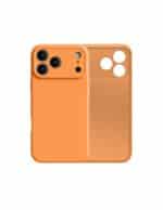 Ματ Μαλακή Θήκη Σιλικόνης για iPhone 17 Pro Max - Πορτοκαλί (Soft Matte Case)