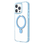 Σκληρή Διάφανη Μαγνητική Θήκη MagSafe Light Blue (Γαλάζιο) με Ενσωματωμένη Βάση Στήριξης για iPhone 16 Pro Max - Image 2