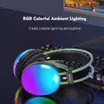 Ασύρματα Ακουστικά Bluetooth Earldom Over-Ear με Φωτισμό RGB & Οδηγούς 40mm - Image 6