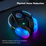 Ασύρματα Ακουστικά Bluetooth Earldom Over-Ear με Φωτισμό RGB & Οδηγούς 40mm - Image 4